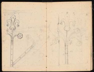 Skizzenbuch: Diverse Skizzen: Ornamente