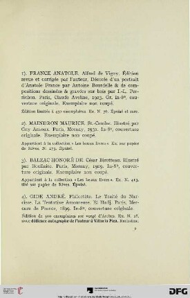 Livres d’art – Éditions de Luxe – Reliures (Nr. 1-106)