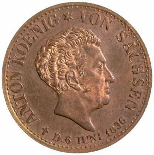 Münze, 1/6 Taler, 1836