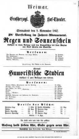 Regen und Sonnenschein