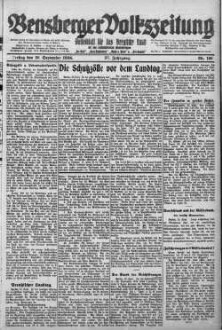 Bensberger Volkszeitung. 1907-1929