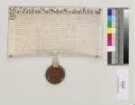 Coelestin [I. Vogl], Abt von St. Emmeram, bestätigt die bereits unter seinem Vorgänger Placidus erfolgte Belehnung des Johann Caspar Freiherr von Lerchenfeld auf Ammerland mit dem Schloss Luckenpaint. S=A