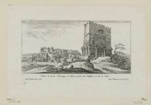 Veuë de Larc d’Orange, et d’une partie du Chasteau et de la Ville, aus: "Ansichten aus Italien und Frankreich"