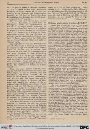 7: Seltener verwendete trocknende Oele