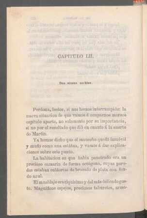 Capítulo LII. - Dos almas nobles.
