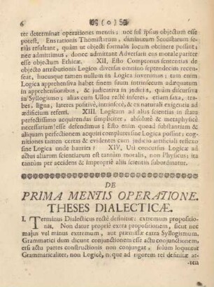 De prima mentis operatione.