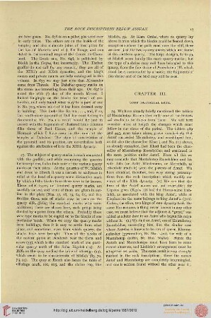 Chapter III: Some Historical Data