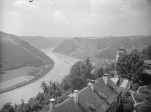 Blick auf das Donautal von Burg Neuhaus