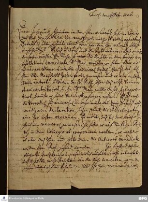 Brief von Johann Ulrich Christian Köppen an [August Hermann Francke].