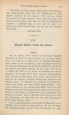 213-231 Maurus Wolter, Erzabt von Beuron : III.