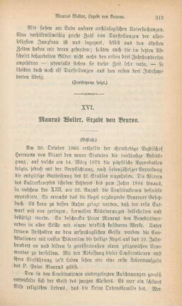 213-231 Maurus Wolter, Erzabt von Beuron : III.