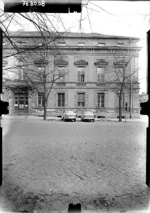 Potsdam, Am Neuen Markt 1. Kabinetthaus (1753). Straßenfront (Teilansicht)