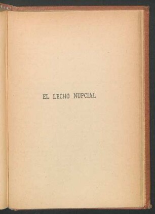 El lecho nupcial