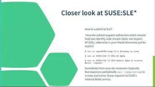 Getting your changes into openSUSE Leap and SLE