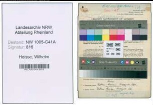 Entnazifizierung Wilhelm Heisse , geb. 27.03.1892 (Bahnschaffner)