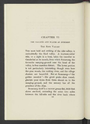 Chapter VI The Valleys and Places of interest