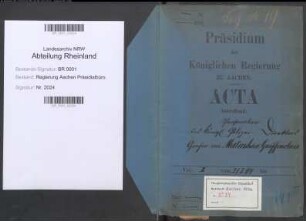 von Matuschka-Greiffenklau, Guido, geb. 07.05.1847, Polizeipräsident zu Aachen. Bd. 2