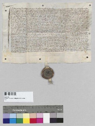Konrad Wagner der Fleischmann, Bürger zu Landshut, verkauft an Friedrich den Painhäckel, Bürger zu Landshut, den Zehnten zu Haunwang (Hawnbankch), der von Ritter Wilhelm dem Fraunberger zu Weinting zu Lehen geht. S: Stephan der Kröner, Kämmerer zu Landshut