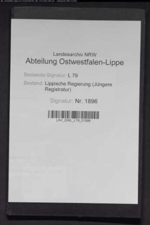 Rechnung der Leihekasse 1902