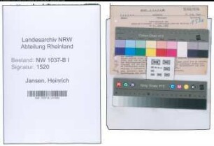 Entnazifizierung Heinrich Jansen , geb. 17.12.1904 (Malermeister)