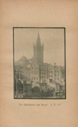 Der Schloßturm vom Pregel. (s. S. 16.)