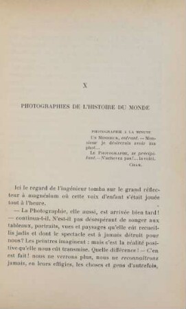 X. Photographies de l'Histoire du monde