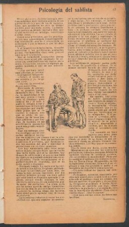 Psicología del sablista