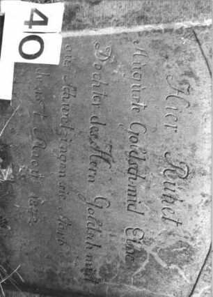 Grabstein 40 (Detailaufnahme)