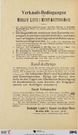 Verkaufs-Bedingungen / Kauf-Aufträge