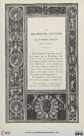 3. Pér. 15.1896: La Renaissance italienne et son historien français, 1