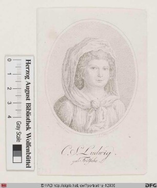 Bildnis Christine Sophie Ludwig, geb. Fritsche