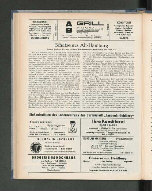 Schätze aus Alt-Hamburg
