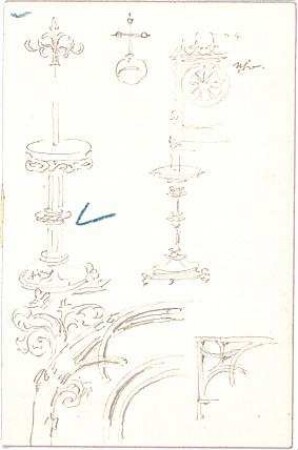 Hauberrisser, Georg von; u. a. Deutschland; Italien; Österreich; Skizzen - Details