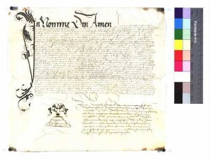 Notariatsinstrument des Leonard Atwerger: "Procuratiorium D. Joachimi de Hondorff". (Altrep. S. 14)