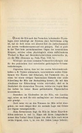 Über chronische Milztumoren im Kindesalter : Inaug.-Diss.