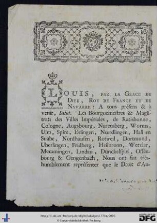 Lettres Patentes Du Roy.