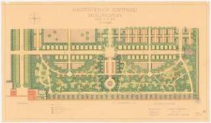 Hauptfriedhof Dortmund: Belegungsplan, Grundriss 1:2000