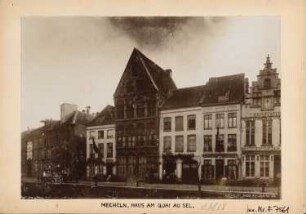 Häuser am Quai au Sel, Mechelen: Ansicht