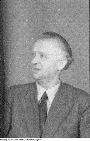 I. oder II. Landesparteitag der SPD. Unbekannter Delegierter, 1945/46.