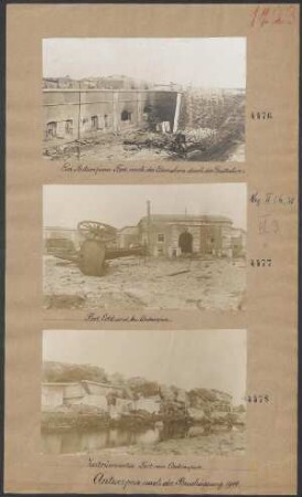 Zertrümmertes Fort von Antwerpen