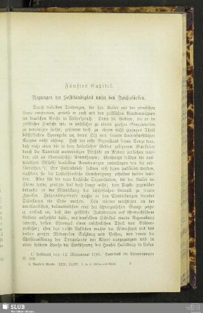 Fünftes Capitel. Regungen der Selbständigkeit unter den Reichsfürsten