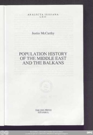 Population history of the Middle East and the Balkans