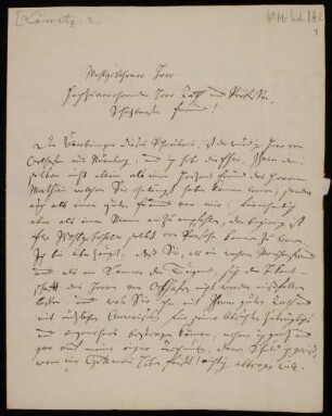 Brief von Georg Moriz Lowitz an Rudolf Erich Raspe
