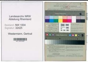 Entnazifizierung Gertrud Westermann , geb. 25.01.1920 ()