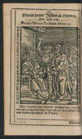 26. Pilatus sendet Jesum zu Herodes.