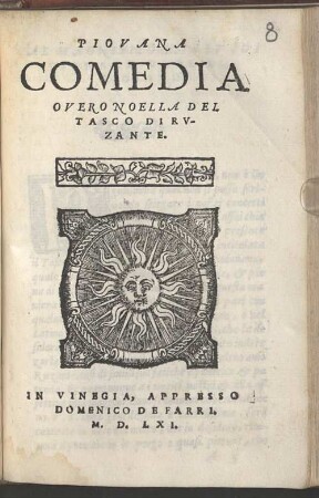 Piovana : Comedia overo Noella del Tasco di Ruzzante
