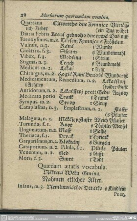 Quaedam aetatis vocabula