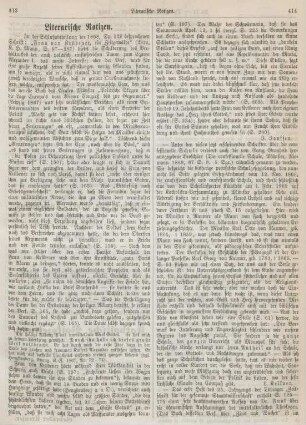 413-415 Literarische Notizen