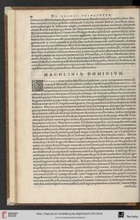 Machliniae Dominium