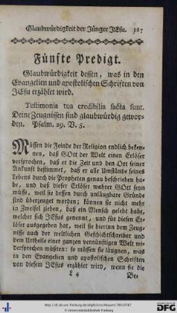 Fünfte Predigt.